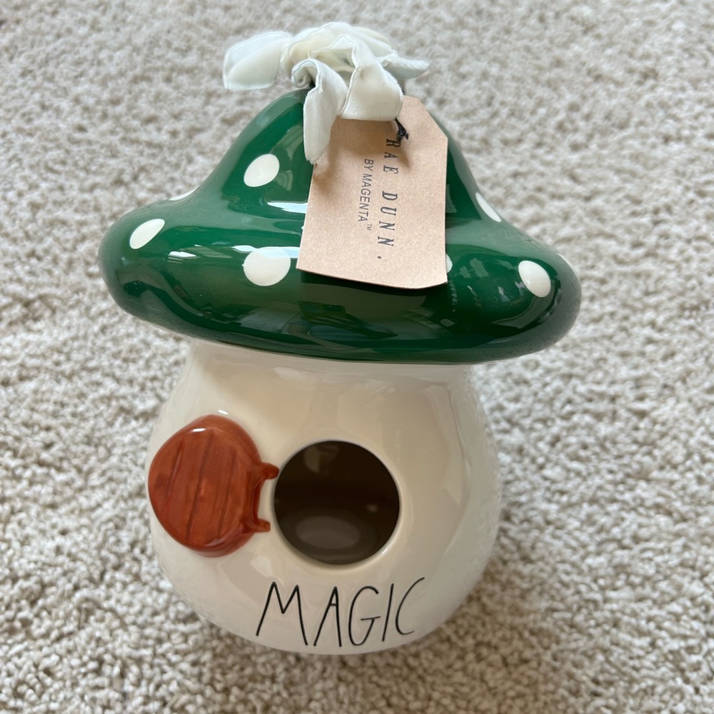 Rae Dunn Mushroom Birdhouse